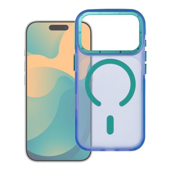 Etui na iPhone 16 Pro Max Forcell F-Protect Vivid Premium zgodne z MagSafe niebieskie 0INT