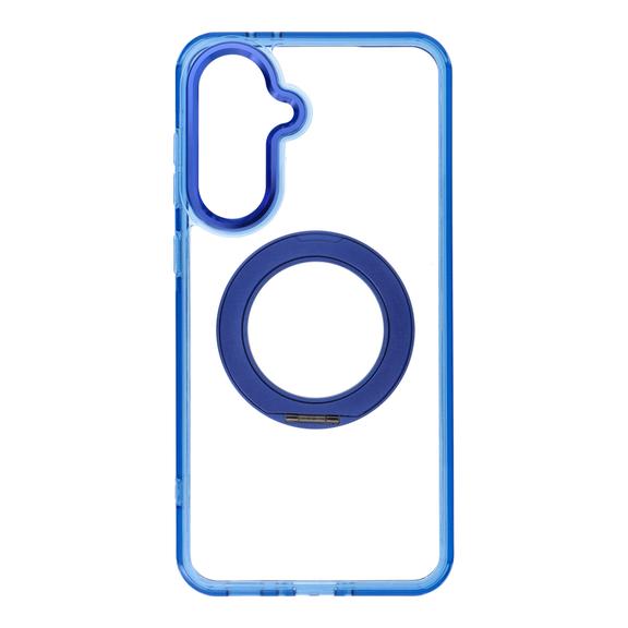 Etui na Samsung A36 Frame Circle Stand zgodne z MagSafe granatowe