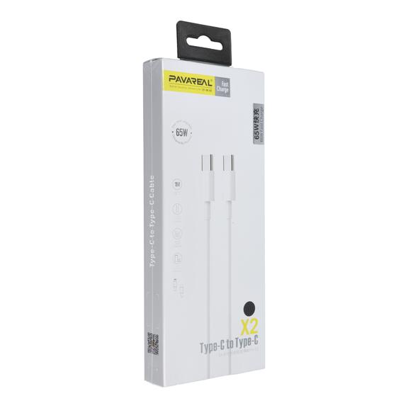 PAVAREAL kabel Typ C do Typ C PD 65W PA-X2 1 m czarny