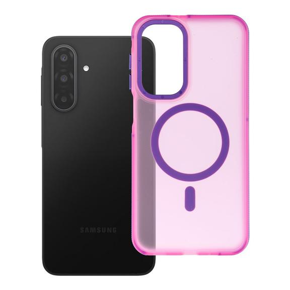 Etui na Samsung A17 / A18 Forcell F-Protect Vivid Premium zgodne z MagSafe różowe 0INT