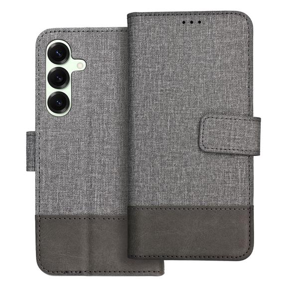 Kabura GOMMA Book do SAMSUNG S25 szary