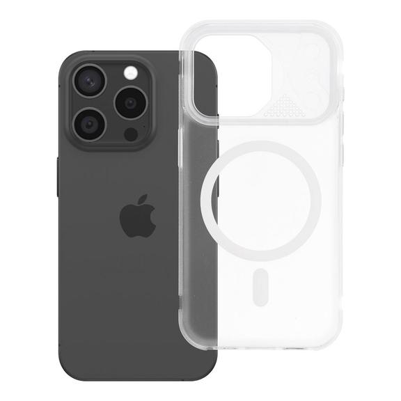 Etui na iPhone 15 PRO Aurora zgodne z MagSafe białe