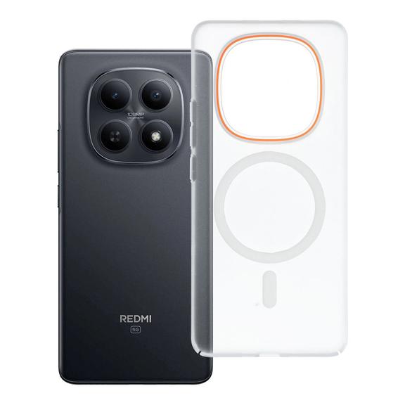 Etui na Xiaomi Redmi Note 15 5G Go Orange zgodne z MagSafe transparentne