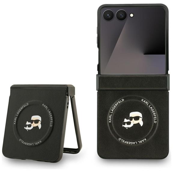 KARL LAGERFELD futerał do SAMSUNG Z FLIP7 kompatybilny z MagSafe KLHMZF7PSMLRKCK (PU K&C PINS) czarny
