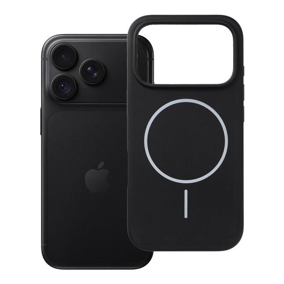 Etui na iPhone 18 Pro / 17 Pro Silicone 2mm (big hole) zgodne z MagSafe czarne