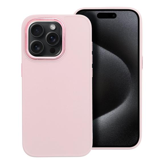 Futerał FRAME do IPHONE 15 Pro pudrowy róż