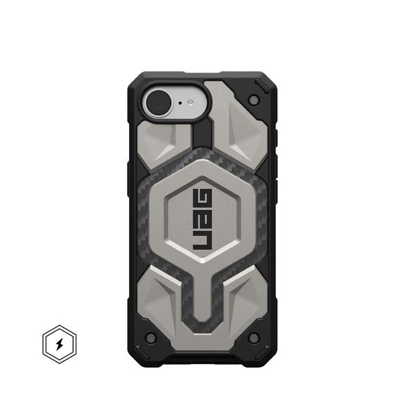 UAG Urban Armor Gear futerał MONARCH PRO kompatybilny z MagSafe do IPHONE 16e (SE 4 2025) titanium