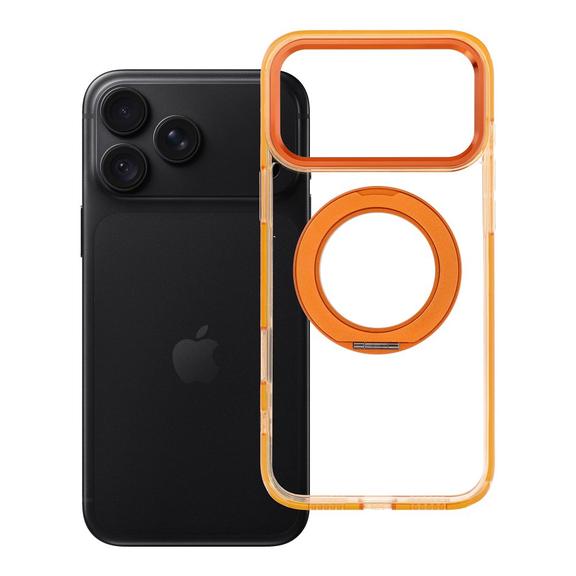 Etui na iPhone 18 Pro Max / 17 Pro Max Frame Circle Stand zgodne z MagSafe orange