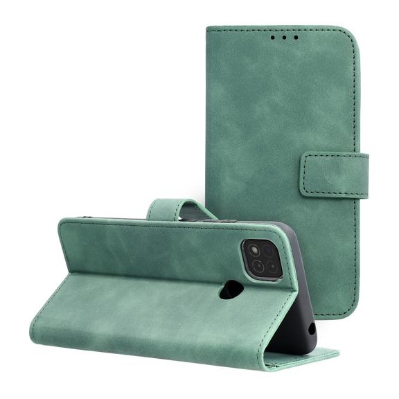 Etui z klapką na Xiaomi Redmi 9C / 9C NFC Tender Book zielone