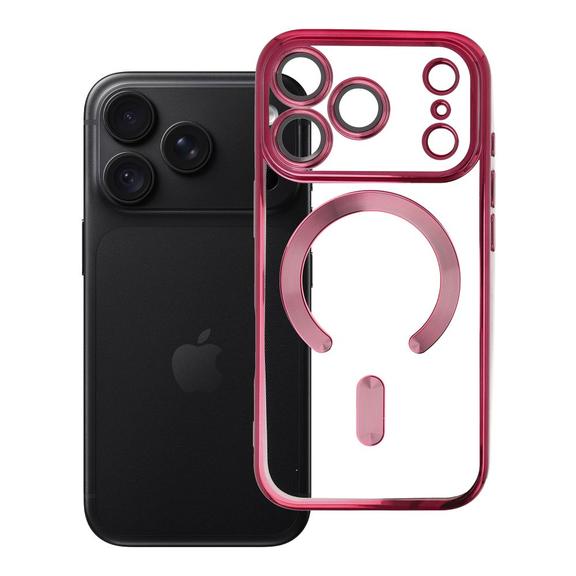 Etui na iPhone 18 Pro / 17 Pro Electro Mag Cover zgodne z MagSafe burgundowy