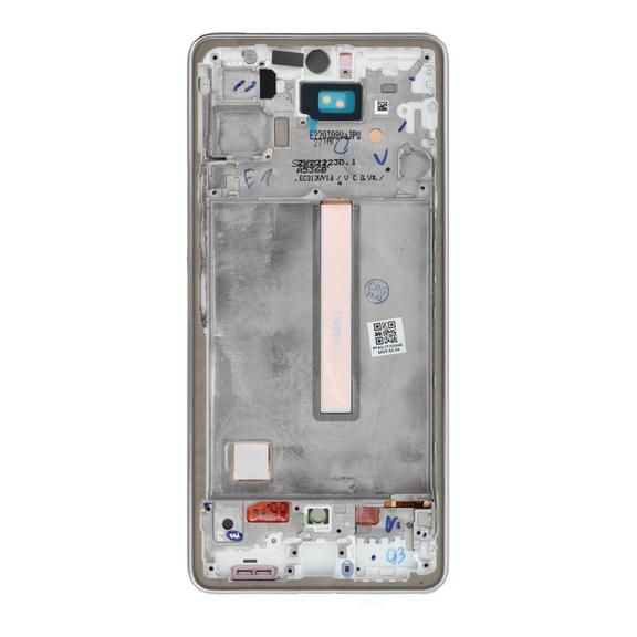 Wyświetlacz LCD do SAMSUNG A53 A536 HARD OLED z ramką srebrny