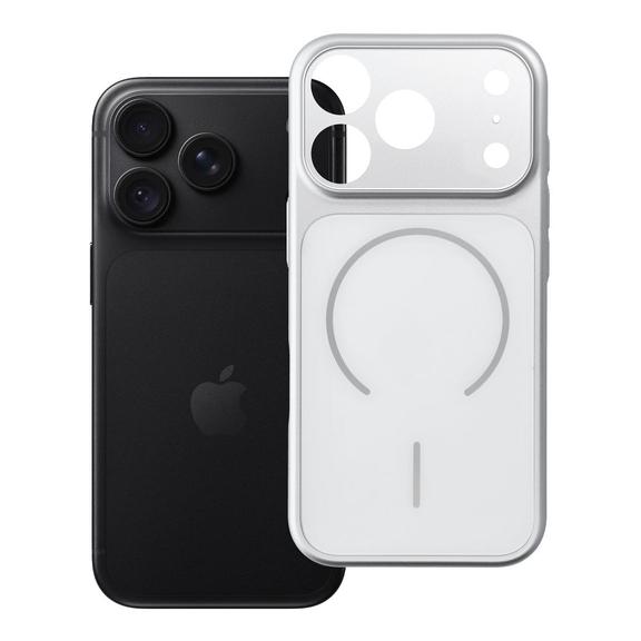 Etui na iPhone 18 Pro / 17 Pro Make 18 zgodne z MagSafe srebrne