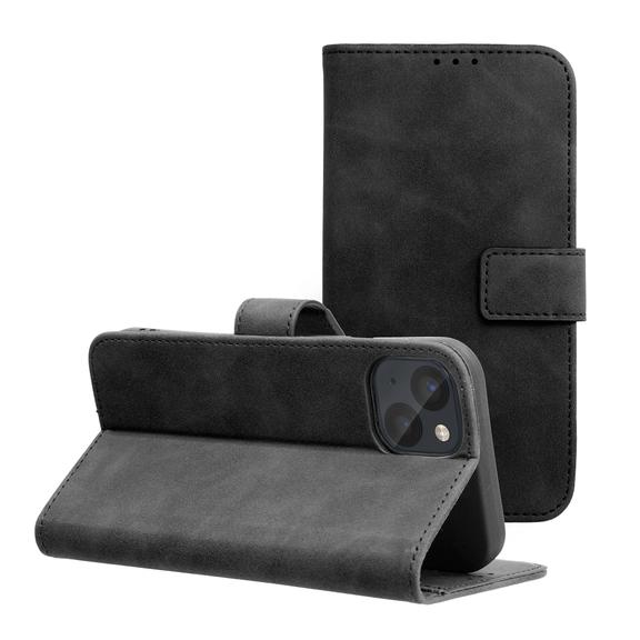 Etui z klapką na iPhone 14 Tender Book czarne