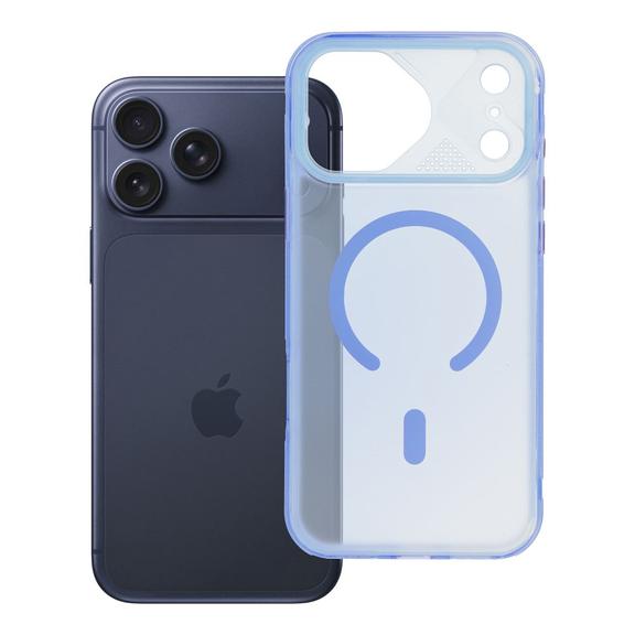 Etui na iPhone 17 Pro max / 18 Pro Max (low camera edge) Aurora zgodne z MagSafe niebieskie