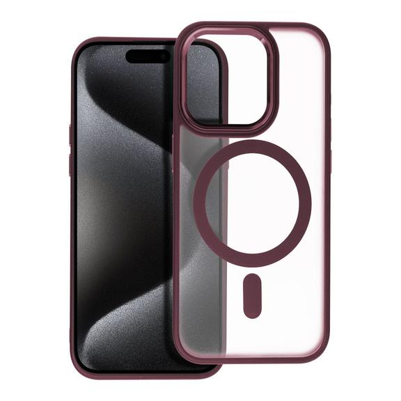 Futerał do iPhone 15 PRO Matte Mag Cover zgodny z MagSafe czerwony
