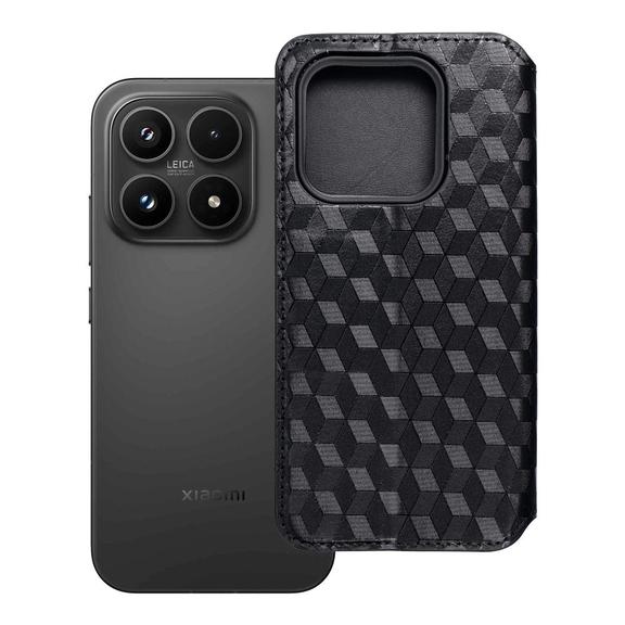 Etui z klapką na Xiaomi 17 Cubic Book czarne