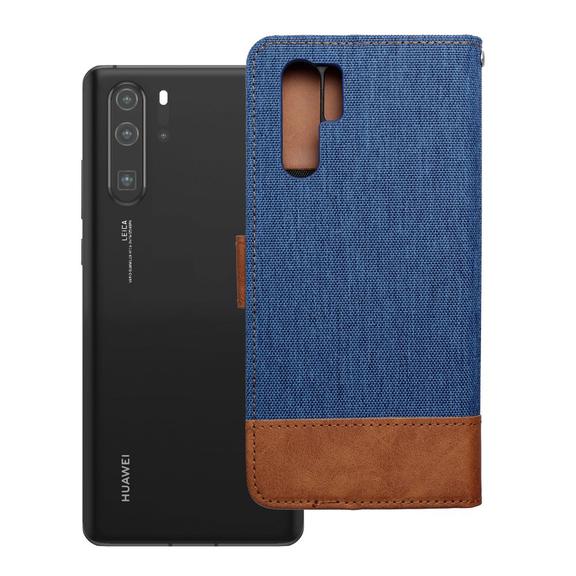 Etui z klapką na Huawei P30 PRO Jeans Book niebieskie
