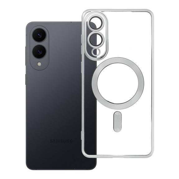 Etui na Samsung S25 EDGE Electro Mag Cover zgodne z MagSafe srebrne