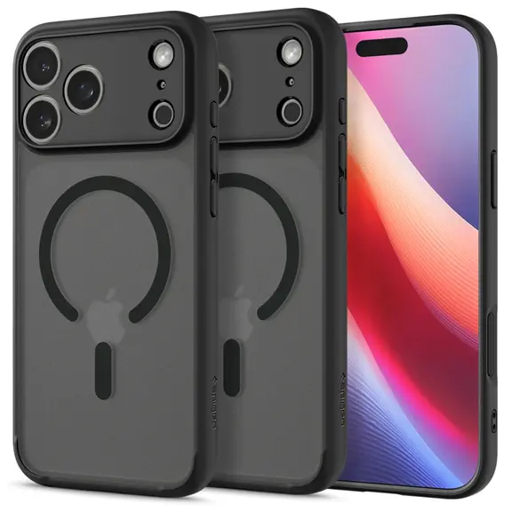SPIGEN futerał ULTRA HYBRID MAG kompatybilny z MagSafe do IPHONE 17 Pro Max frost black