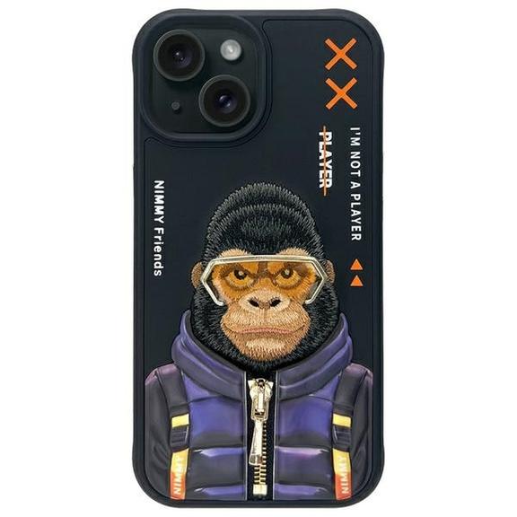 NIMMY futerał COOL&CUTE 2.0 Monkey do IPHONE 15 czarny