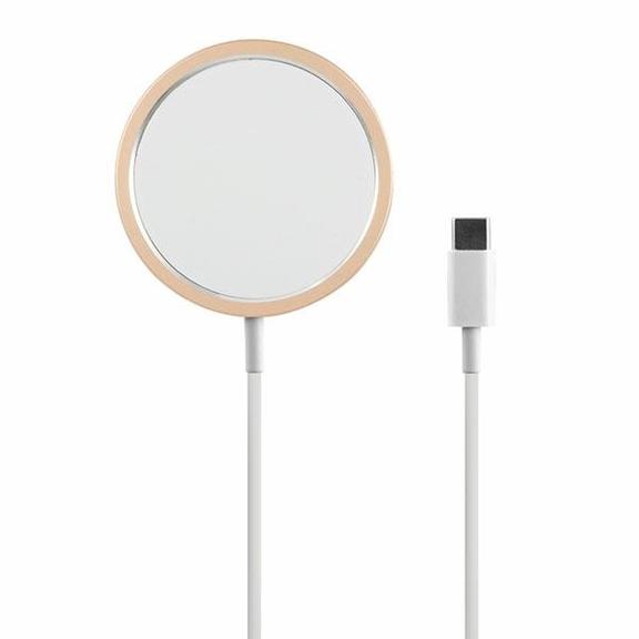Ładowarka indukcyjna Guess zgodna z MagSafe 15W GUCBMSLRD złota
