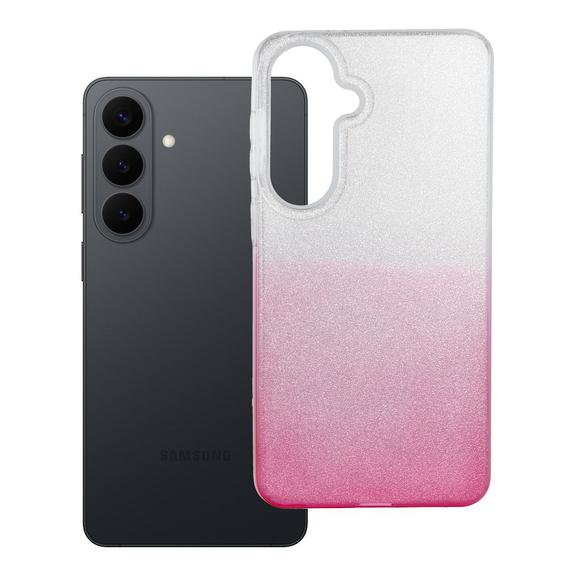 Futerał do Samsung S26 PLUS Shining transparentny różowy