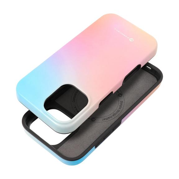 Etui na iPhone 16 Forcell F-Protect Mirage zgodne z MagSafe Military Drop-Test pinky blue