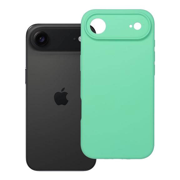 Futerał do iPhone 17 AIR Silicone 2mm zgodny z MagSafe miętowy