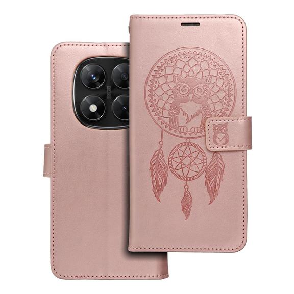 Etui z klapką na Xiaomi Redmi NOTE 14 PRO 5G / 14 PRO PLUS 5G Mezzo Book łapacz snów złoto-różowe