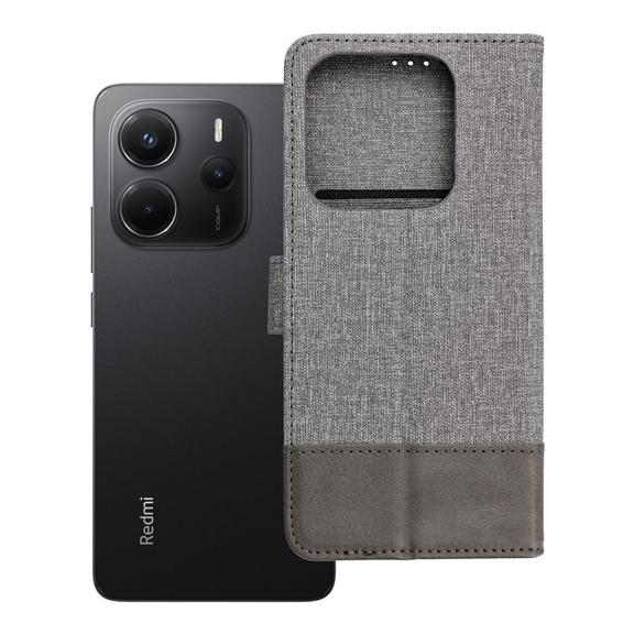 Etui z klapką na Xiaomi Redmi Note 14 5G Gomma Book szare
