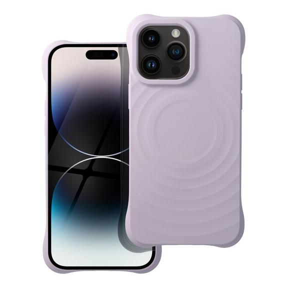 Etui na iPhone 14 PRO MAX Silicone Zephyr Mag Cover zgodny z MagSafe liliowy