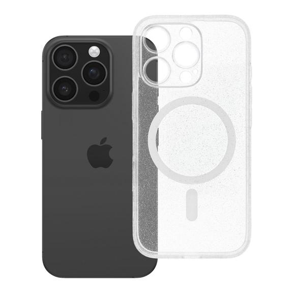 Etui na iPhone 16 PRO Clear Mag Cover - Glitter (Str / Camera Protection) zgodne z MagSafe transparentne glitter