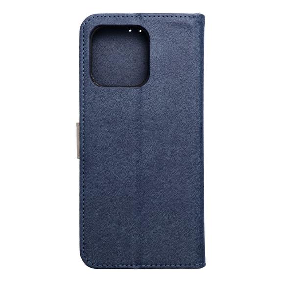 Etui z klapką na Motorola G57 POWER Split Book granatowo-kremowe