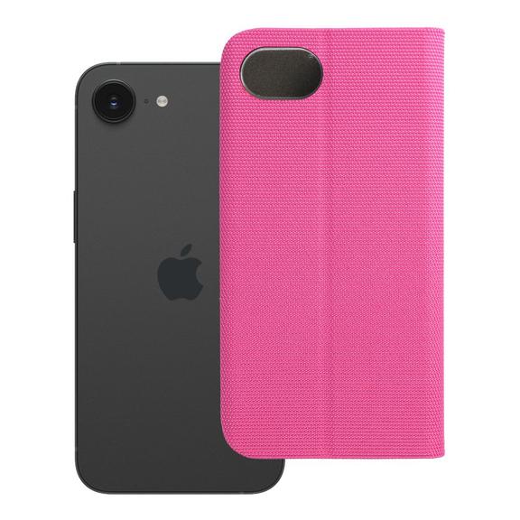 Etui z klapką na iPhone 16e (SE 4 2025) Sensitive Book różowe