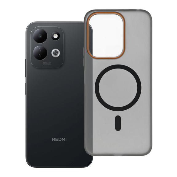 Etui na Xiaomi Redmi 17 4G / 5G Go Orange zgodne z MagSafe czarne