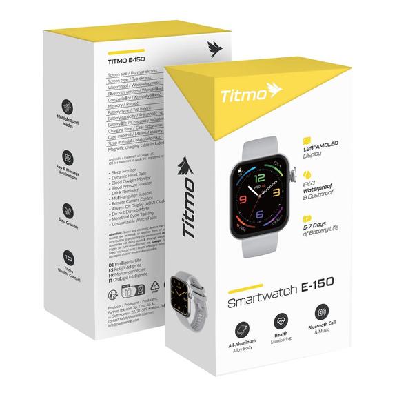 Smartwatch TITMO E-150 (AMOLED, bluetooth call) srebrny 0INT