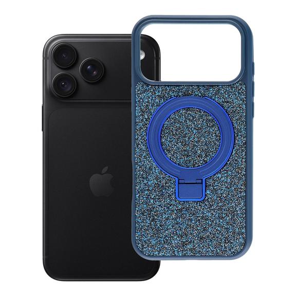 Etui na iPhone 18 Pro Max / 17 Pro Max Quartz Circle Stand Mag Cover granatowe