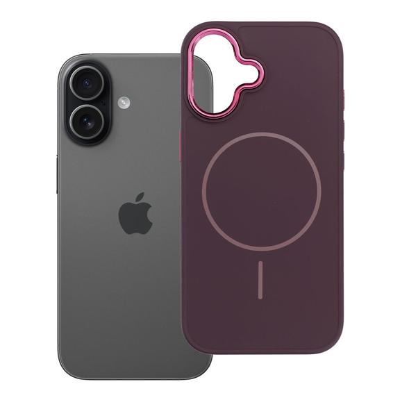 Futerał do iPhone 17 Frame Mag Cover zgodny z MagSafe fioletowy