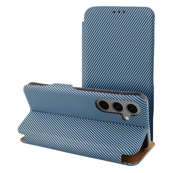Etui z klapką na Samsung A15 Folio Side Magnet niebieskie