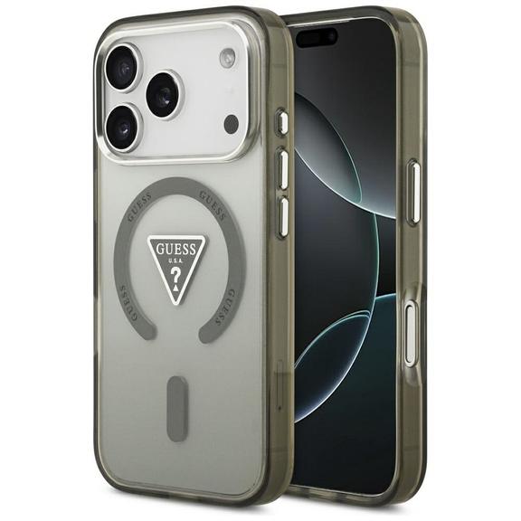 GUESS futerał do IPHONE 17 Pro Max kompatybilny z MagSafe GUHMP17XHGTMLCGA (IML Gradient W/ Triangle Logo) khaki