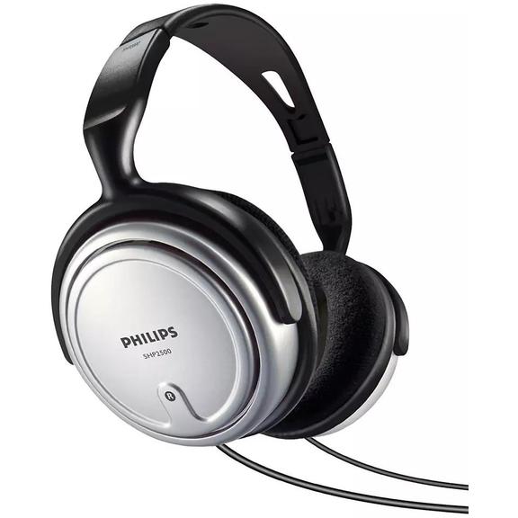 Słuchawki przewodowe nauszne Jack 3,5 mm Philips VSLUSHP2500 srebrne