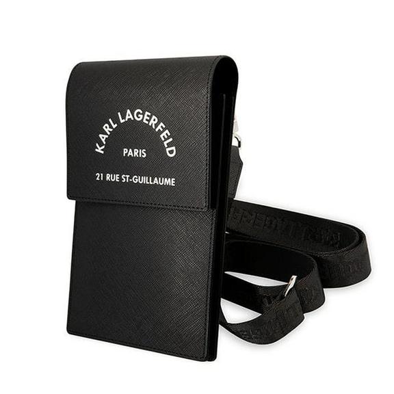 Etui na telefon torebka Karl Lagerfeld (Embossed RSG) czarne