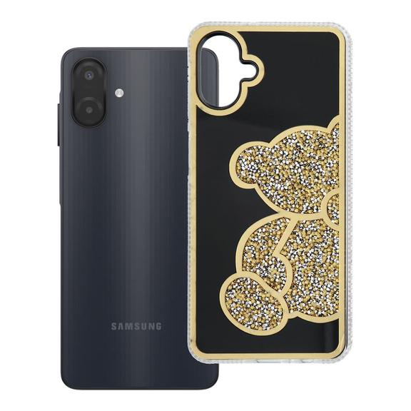 Etui na Samsung A07 / A08 Teddy Bear złote
