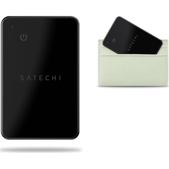 Lokalizator zgodny z Apple Find My Satechi FindAll Wallet Card w formie karty ST-LFAWCK czarna