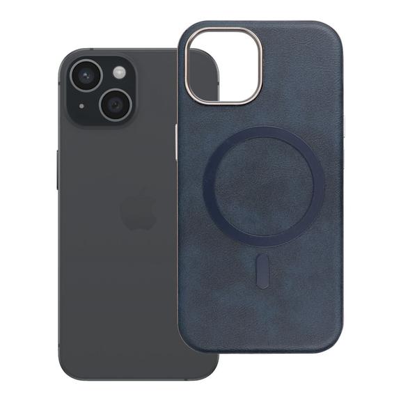 Etui na iPhone 15 Gentleman Mag Cover zgodne z MagSafe granatowe