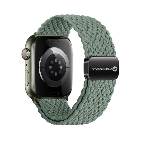 Pasek do Apple Watch Forcell F-Design FA02 magnetyczny nylon 38 / 40 / 41 mm oliwkowy