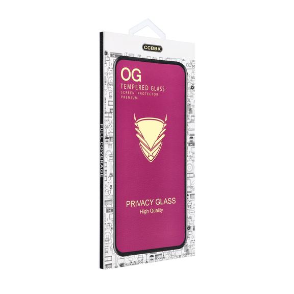 Szkło Hartowane 6D do iPhone 18 PRO OG Premium Privacy Glass czarne