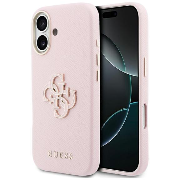 GUESS futerał do IPHONE 17 GUHCP17S5PS4RGGP (PU FW Resin Logo) różowy