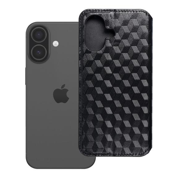Etui z klapką na iPhone 17 / 18 Cubic Book czarne