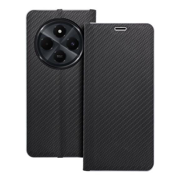 Etui z klapką na Xiaomi Redmi 14C Luna Book Carbon czarne